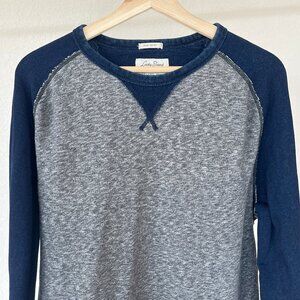 Lucky Brand True Indigo Long Sleeve Raglan Sweatshirt Medium